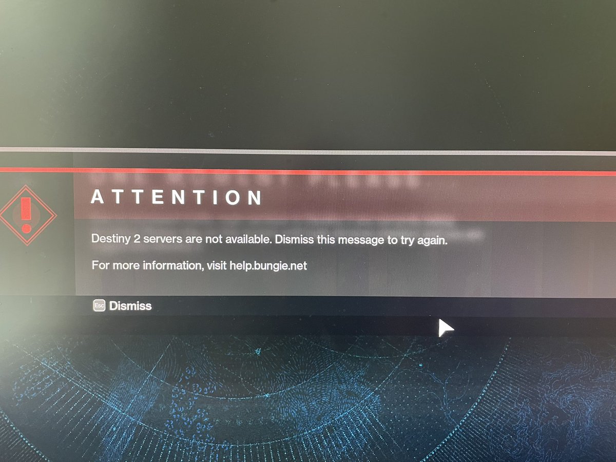 LighthouseLoser's tweet photo. @BungieHelp I’ve been clicking this shit for like 3 hours now. Got in once and was kicked 5 minutes later. https://t.co/zQw0Jl68Ut