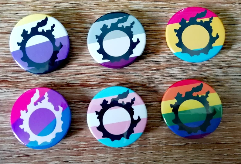 azuworks's tweet photo. It's PRIDE month, so my queer ass gets to show off some TTRPG and FFXIV queer goods from my Etsy store.
Help a gay out and check out my store! (Link Below) https://t.co/jHvehJQKM1