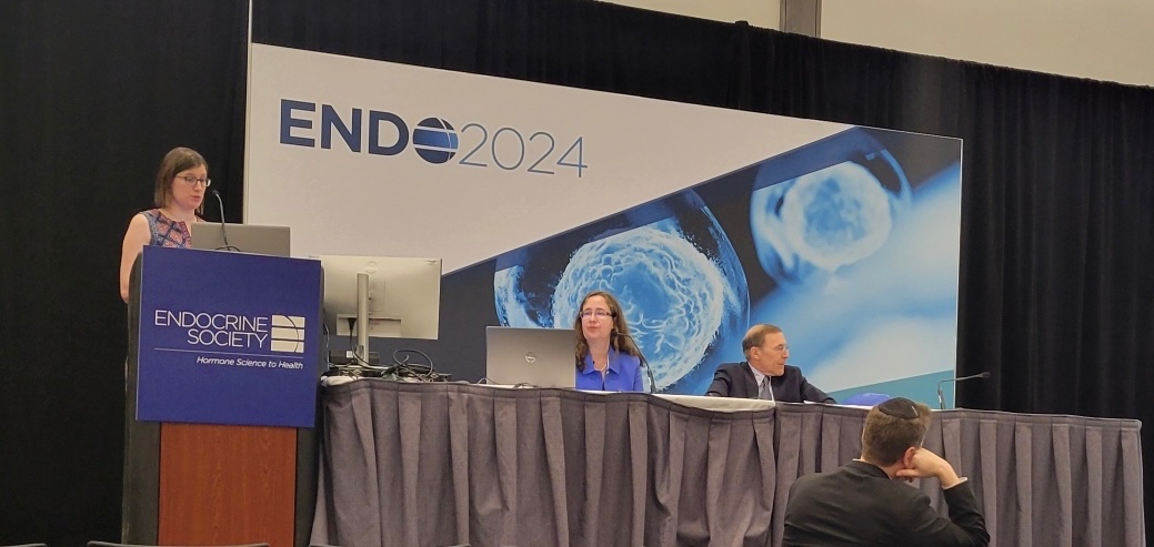 New faculty at UCSF and the SF VA, Dr. Kelly Wentworth presenting her work at ENDO, using single cell RNA seq to study mosaic
 fibrous dysplasia in McCune Albright’s Syndrome (MAS).  An excellent match of disease to technique. #ENDO2024