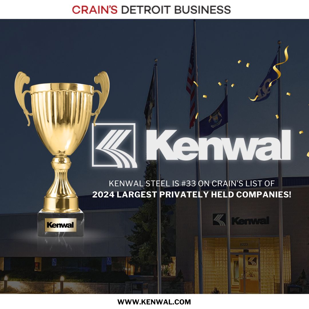 KenwalSteelCorp's tweet photo. Kenwal Steel is proud to announce that we have been recognized as #33 on Crain’s Detroit list of the Largest Privately Held Companies for 2024!
Learn more here: https://t.co/p73PUH7Se0
#CrainsDetroitBusiness #Top33 #LargestPrivatelyHeldCompanies #KenwalSteel https://t.co/dtUsN5seeZ