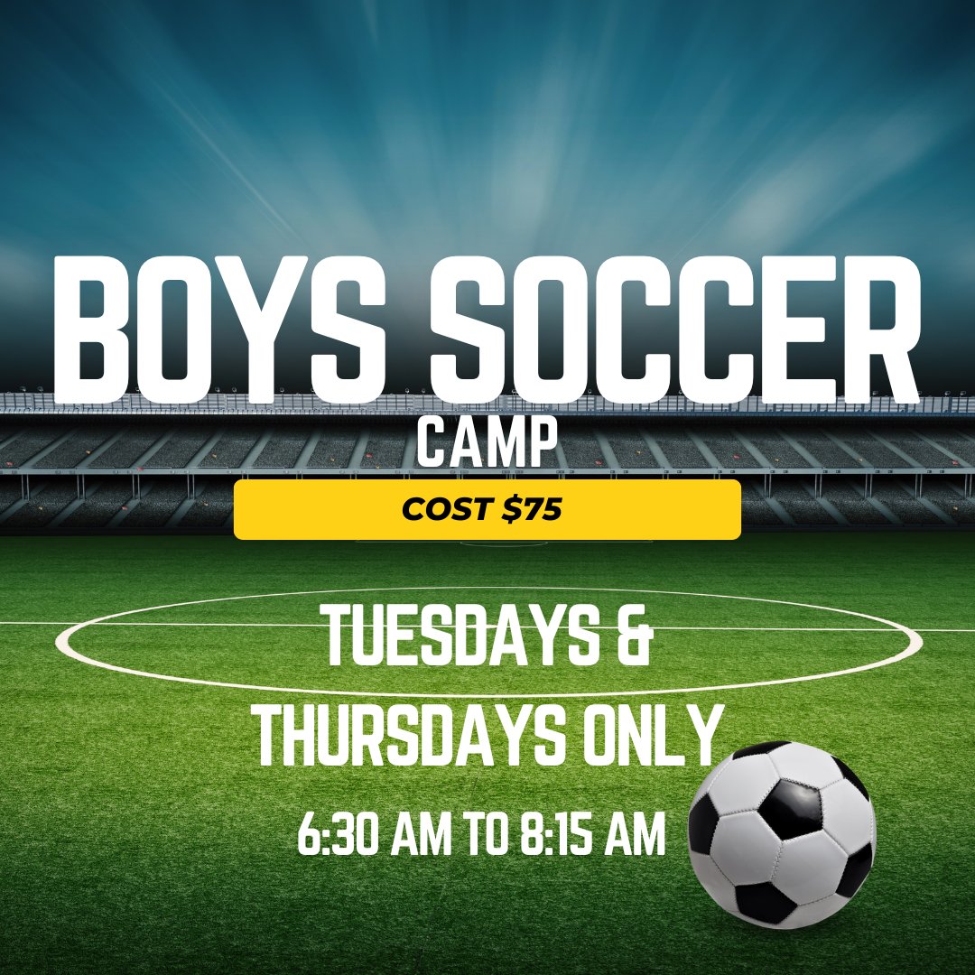 Calling all future soccer stars! ⚽️
Upland High School's Boys Soccer Summer Camp is the perfect way to develop your skills, get fit, and have fun with friends before the season kicks off! ☀️

Head to our website for all the details

#UplandSoccer #SummerCamp #TeamU