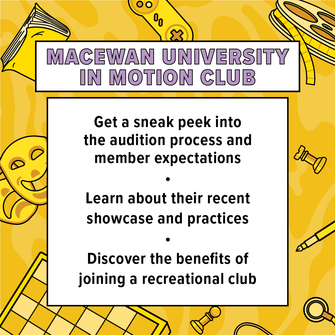 SAMacEwan's tweet image. STUDENT GROUPS SPOTLIGHT 

Meet the MacEwan University in Motion Club! We sat down with their president to discuss what this club is, how you can join, and the perks of joining a recreational club.

Visit samu.ca/sg-mum for the full interview!

#studentgroups #samacewan