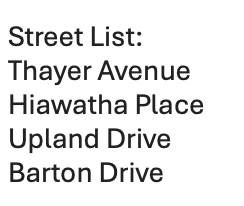 Strawser_Inc's tweet photo. Ann Arbor Residents: 6/5 the streets below will receive the first part of Cape Seal. Park in driveways. Access in &amp; out will be unrestricted for this portion of the work. Check back on 6/5 @5pm for schedule updates. Call Andrew @614-824-8782 with questions. #SCIResidentUpdates https://t.co/xAlPRvbO9d