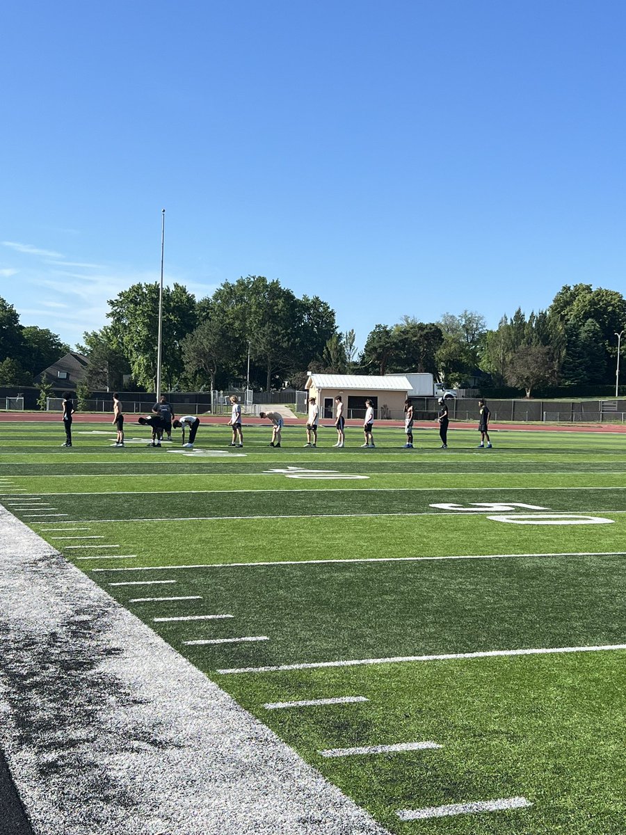 Got after it today with sled drags/pulls, banded resistance runs, pro-agility finishing with top end sprint work! 
What a day! <a href="/OmahaBurkeFB/">Burke Bulldog Football</a>