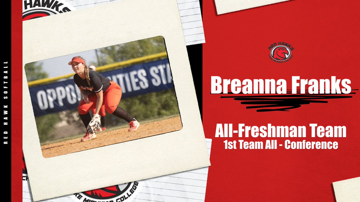 RedHawksSoftba2's tweet photo. Congratulations to FR Bre Franks on her achievements this past 23-24 season with a special highlight of being awarded All-Freshman Team and 1st Team All-Conference!!
#TalonTough #RegionXII #BuildingAFoundation https://t.co/GMvsfU5nOT