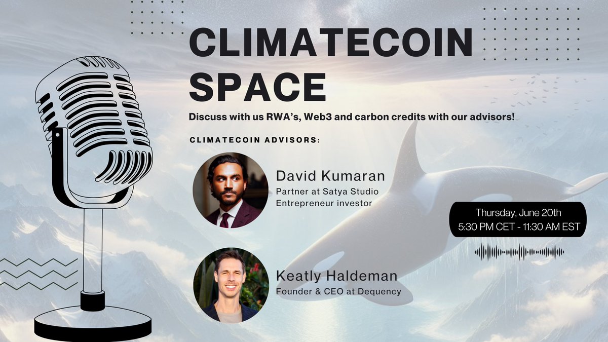 Join us on June 20th for a special X Space session with <a href="/Alkemist888/">David Kumaran</a>  and <a href="/KeatlyKHZ/">Keatly Haldeman</a> !🎙️

Save the date and stay tuned for more details!🗓️