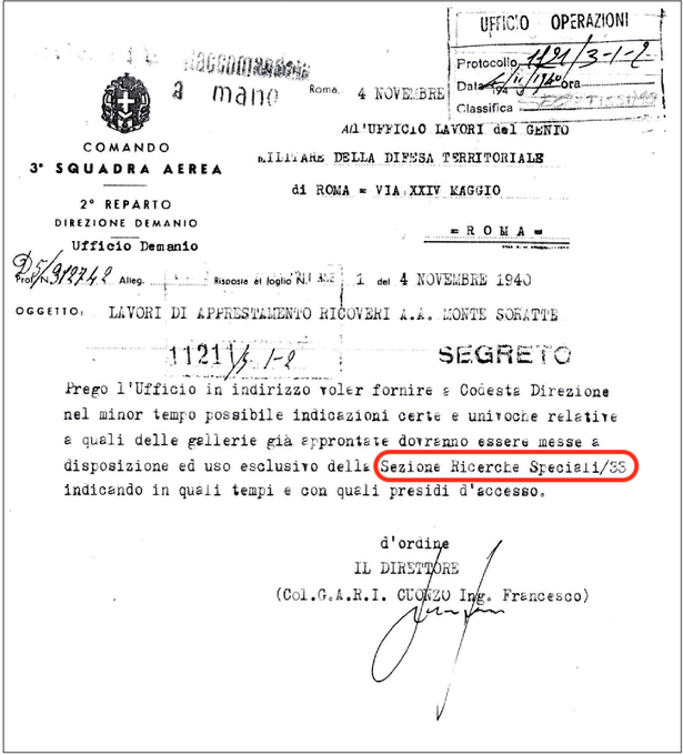 %name Documentos desclasificados revelan investigación secreta de OVNIs en Italia. Archivos Mussolini