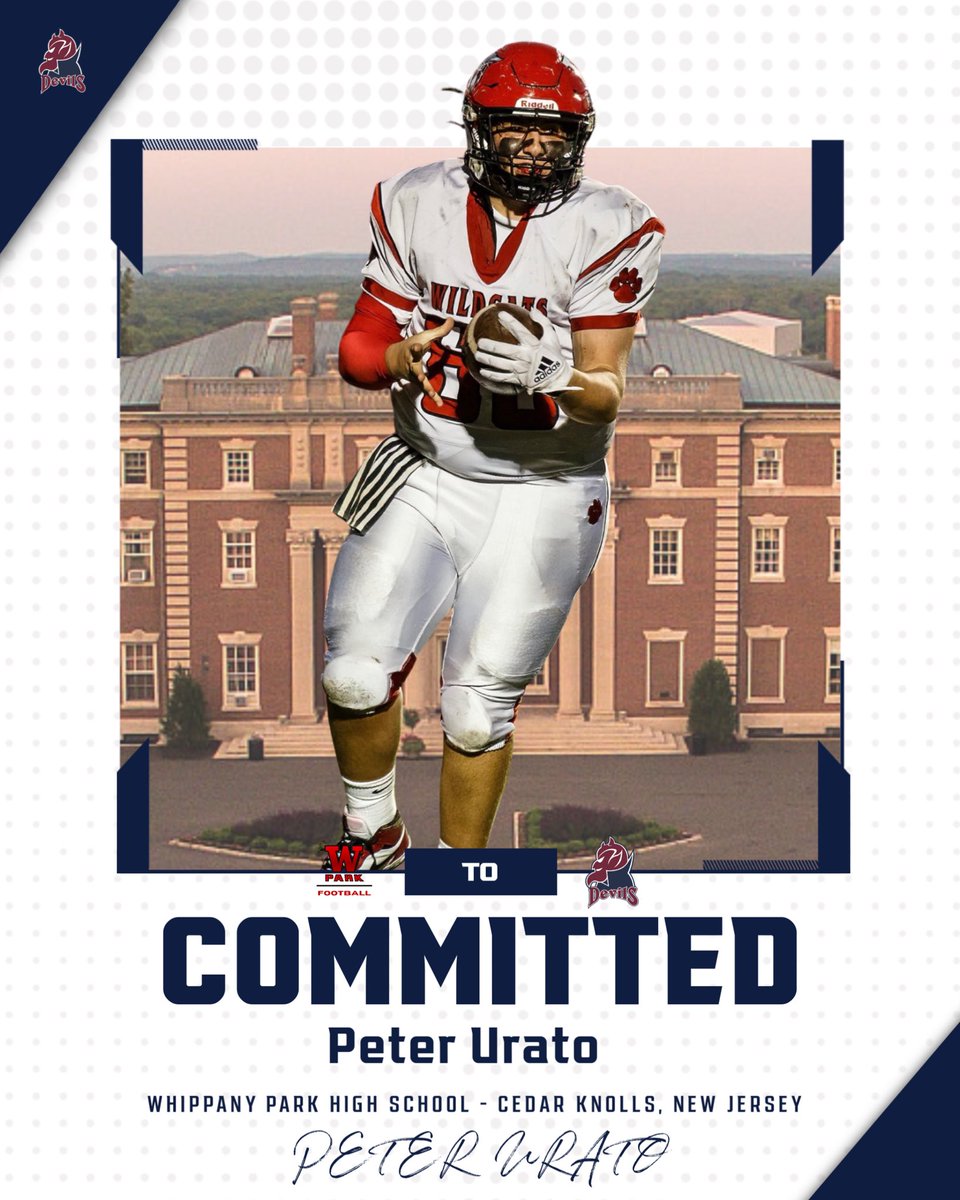 FDUFootball's tweet photo. Welcome to the Devils Family!

Peter Urato
🏈 Offensive Line
📚 Whippany Park HS
📍 Cedar Knolls, NJ

#FamilyDedicatedUncommon
#Team50 https://t.co/qFU7hZTH58
