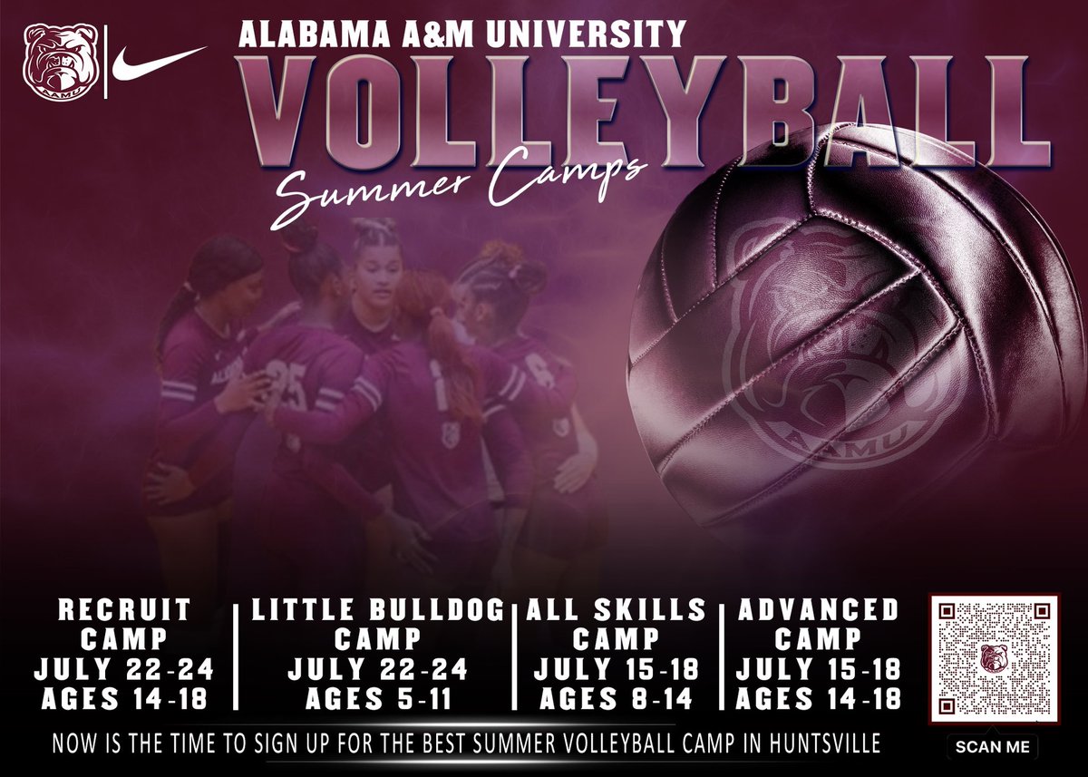 Join us at Alabama A&amp;M's summer camp programs! Designed for athletes of all skill levels, our camps offer a fun &amp; supportive environment to learn, improve, and train with our coaching staff &amp; current team members. Focus on teamwork, discipline, and personal growth. Register now!