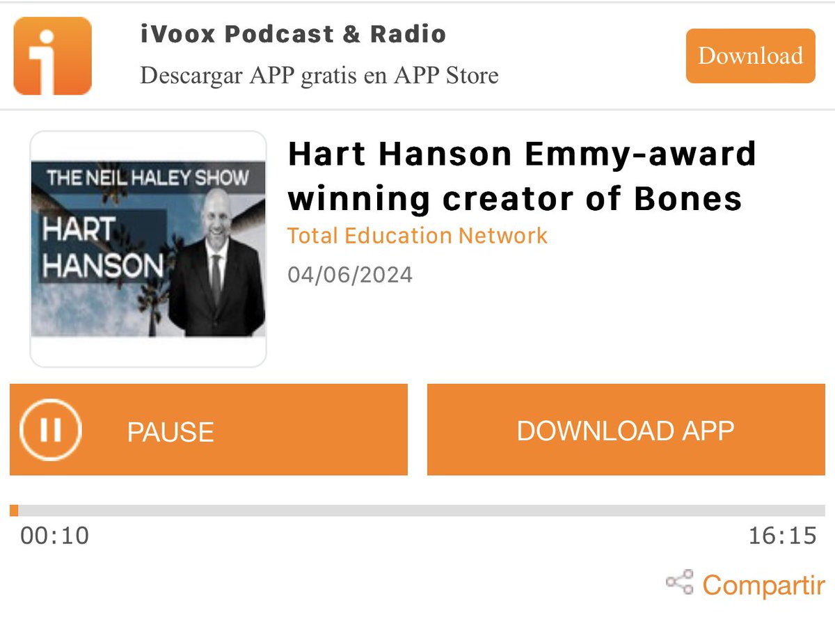 geraghtyvl's tweet photo. @HartHanson #TheSeminarian #HartHanson Emmy-award winning creator of Bones https://t.co/q36SSOnntU @ivoox https://t.co/0h6nmgZNQz