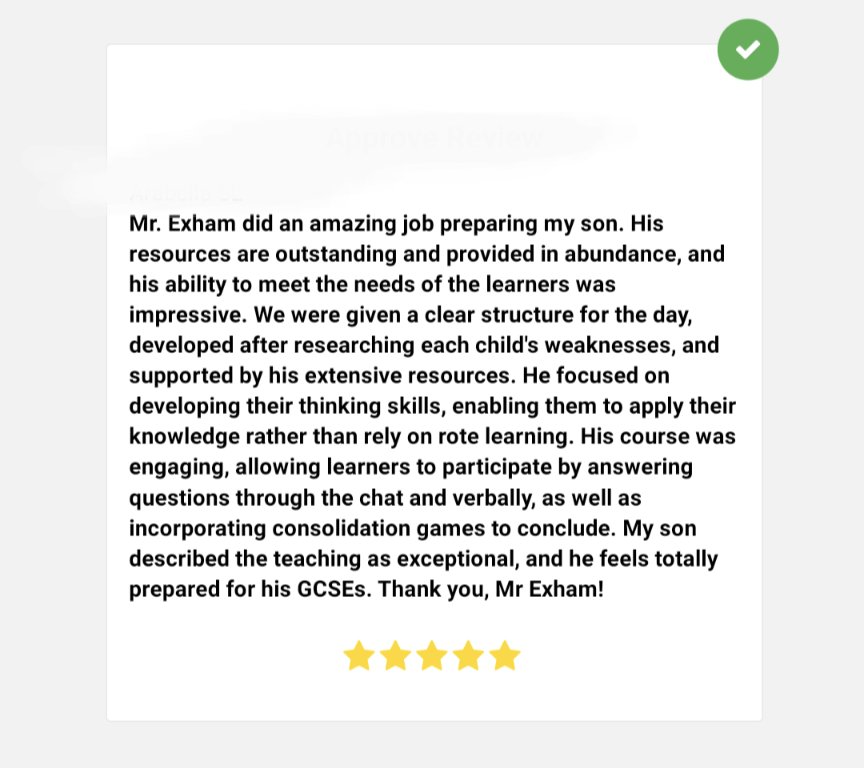 Mr Exham tweet media