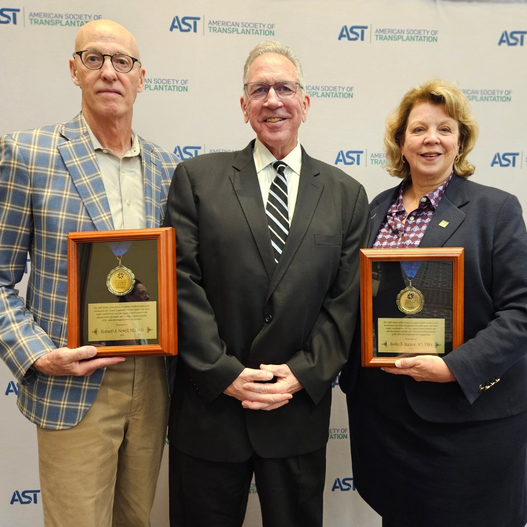American Association of Kidney Patients (@kidneypatients) on Twitter photo AAKP President Ed Hickey honors Medal of Excellence recipients (Transplant Professional Category) Dr. Kenneth A. Newell and Dr. Roslyn B. Mannon at the <a href="/ATCMeeting/">AmericanTransplantCongress</a> <a href="/AST_info/">American Society of Transplantation (AST)</a> Town Hall! We congratulate them on this well-deserved award. #ATCPhilly
bit.ly/AAKPMedalOfExc… AAKP President Ed Hickey honors Medal of Excellence recipients (Transplant Professional Category) Dr. Kenneth A. Newell and Dr. Roslyn B. Mannon at the <a href="/ATCMeeting/">AmericanTransplantCongress</a> <a href="/AST_info/">American Society of Transplantation (AST)</a> Town Hall! We congratulate them on this well-deserved award. #ATCPhilly
bit.ly/AAKPMedalOfExc…