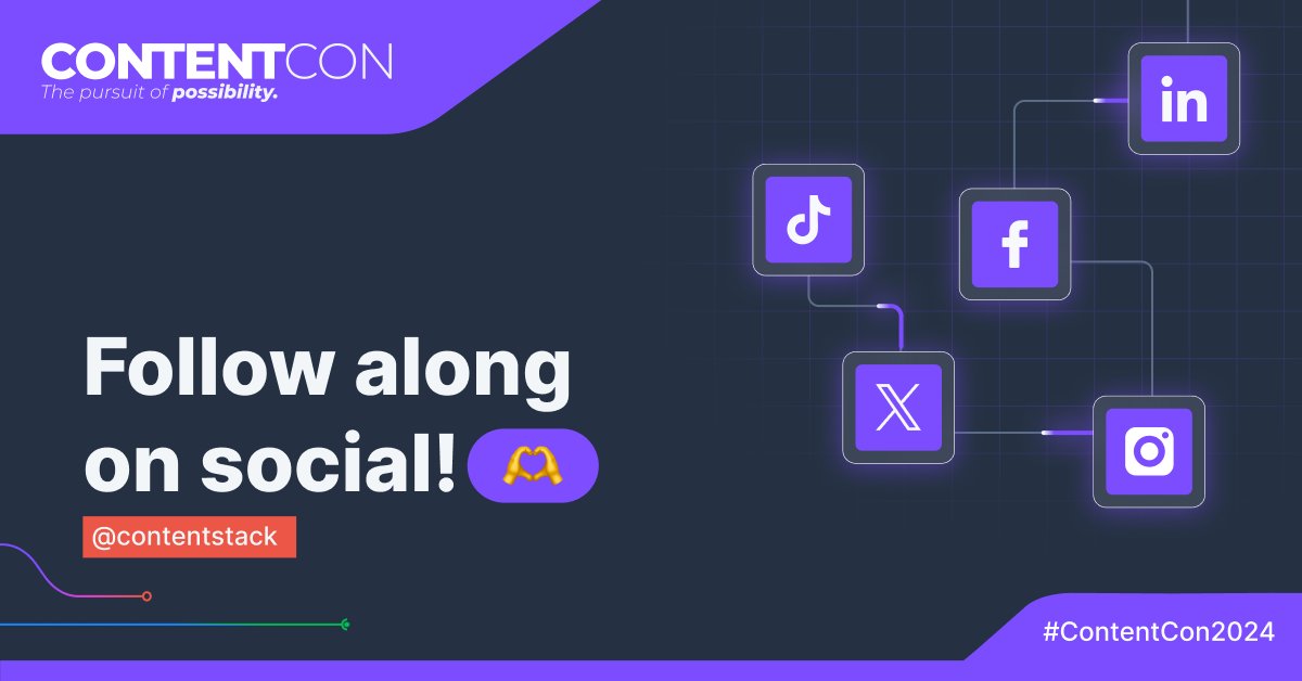 Contentstack's tweet image. Can&apos;t get enough of ContentCon coverage? We feel you, follow along on our socials for an inside look. 📱 #ContentCon2024