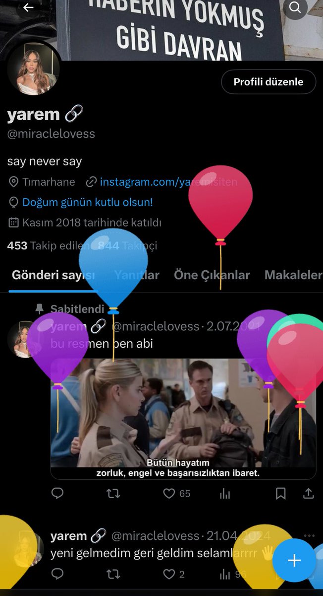 an itibariyle hoş geldin 21' 🎉🥳