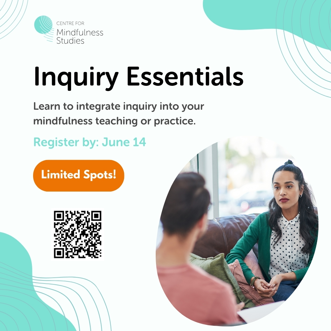 Our Inquiry Essentials program explores skillful questioning &amp; compassionate listening to deepen mindfulness practice🙏

Gain insights into fostering self-awareness, holding a non-judgmental space for guiding others.

Register by June 14! 
mindfulnessstudies.com/event/25-306-01