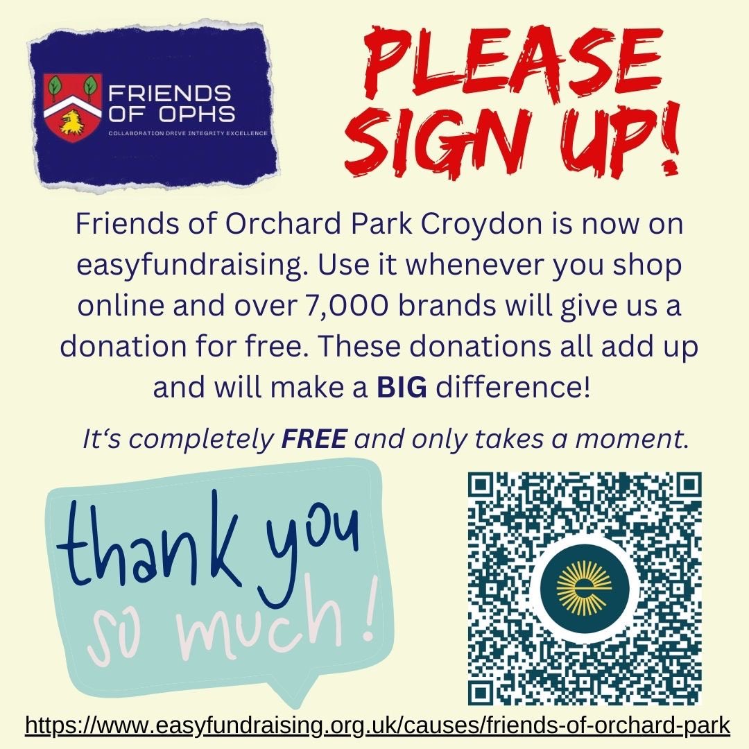 FriendsofOPHS's tweet image. Please sign up and help us raise much needed funds for our children #easyfundraising #orchardparkhighschool