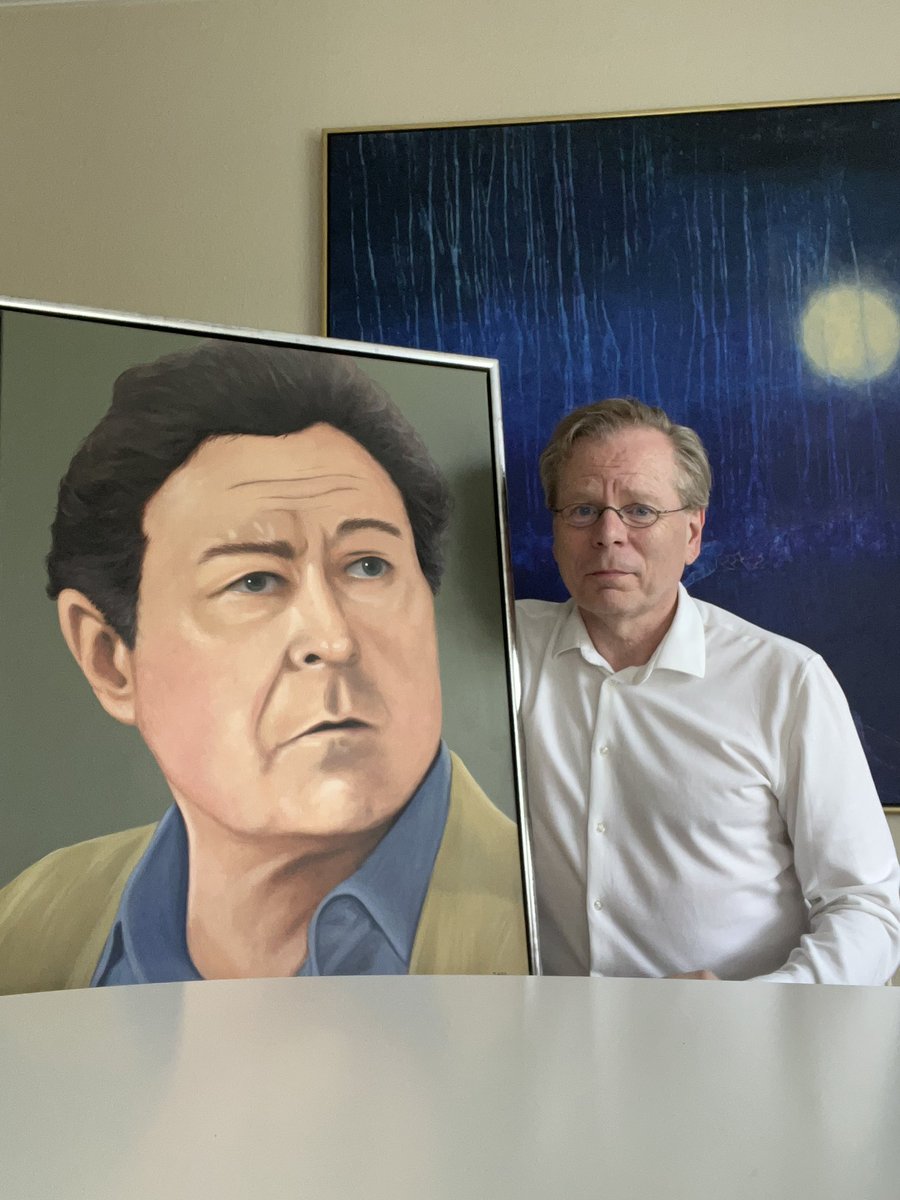 Hvad kan jeg sige om dette skønne nostalgiske portræt: “Olsen betaler”
#poulreichhardt 
#husetpåchristianshavn 
#flyttemandolsen