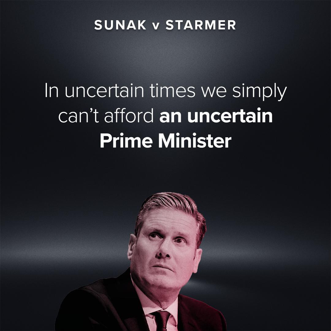 You don’t know what he stands for. Neither does he.