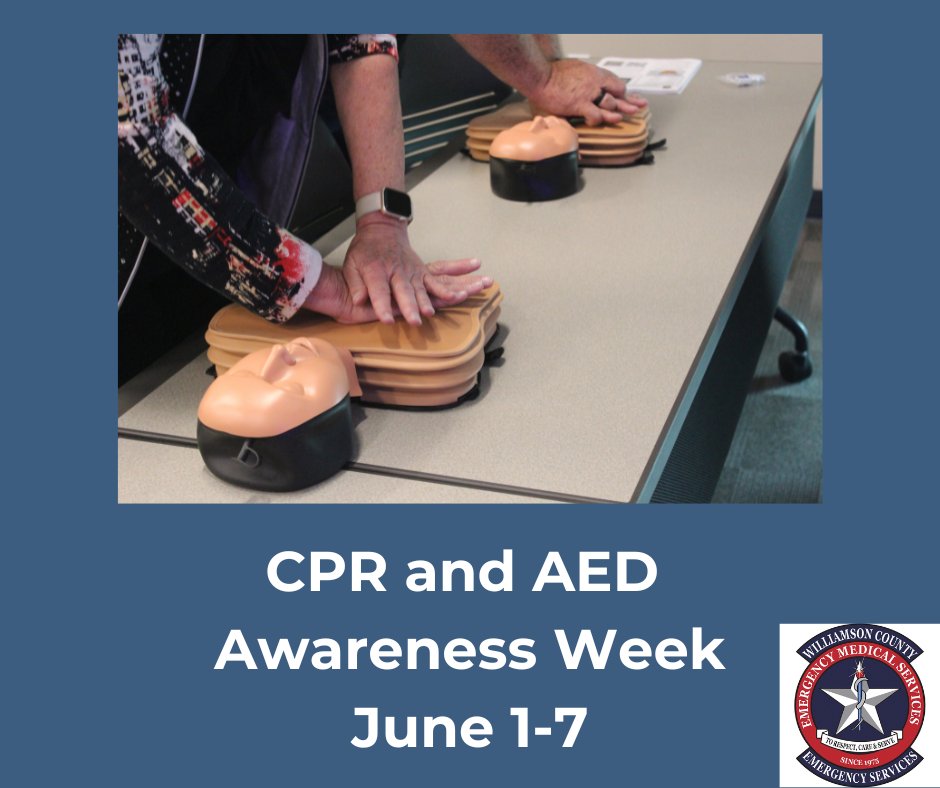 It's CPR and AED Awareness Week. Did you know WCEMS teaches the life-saving techniques for free in several of its classes? To view our class schedule and learn more about the services we offer, visit
wilcotx.gov/322/Public-Edu…