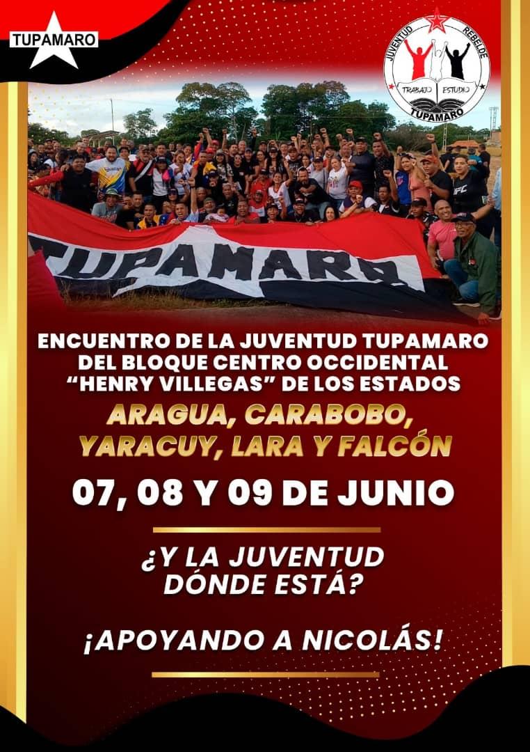 La juventud yaracuyana se prepara para el encuentro CentroOccidente 

¡Los Tupamaro 🔴⚫ en Yaracuy seguimos avanzando!
<a href="/YaracuyMRT2/">Yaracuy MRT</a> 
<a href="/BloqCentroOccid/">BloqCentroOccidental_MRT</a> 
<a href="/NicolasMaduro/">Nicolás Maduro</a> 
<a href="/JuventudMRTVzla/">X Oficial Juv. Rebelde Tupamaro</a>