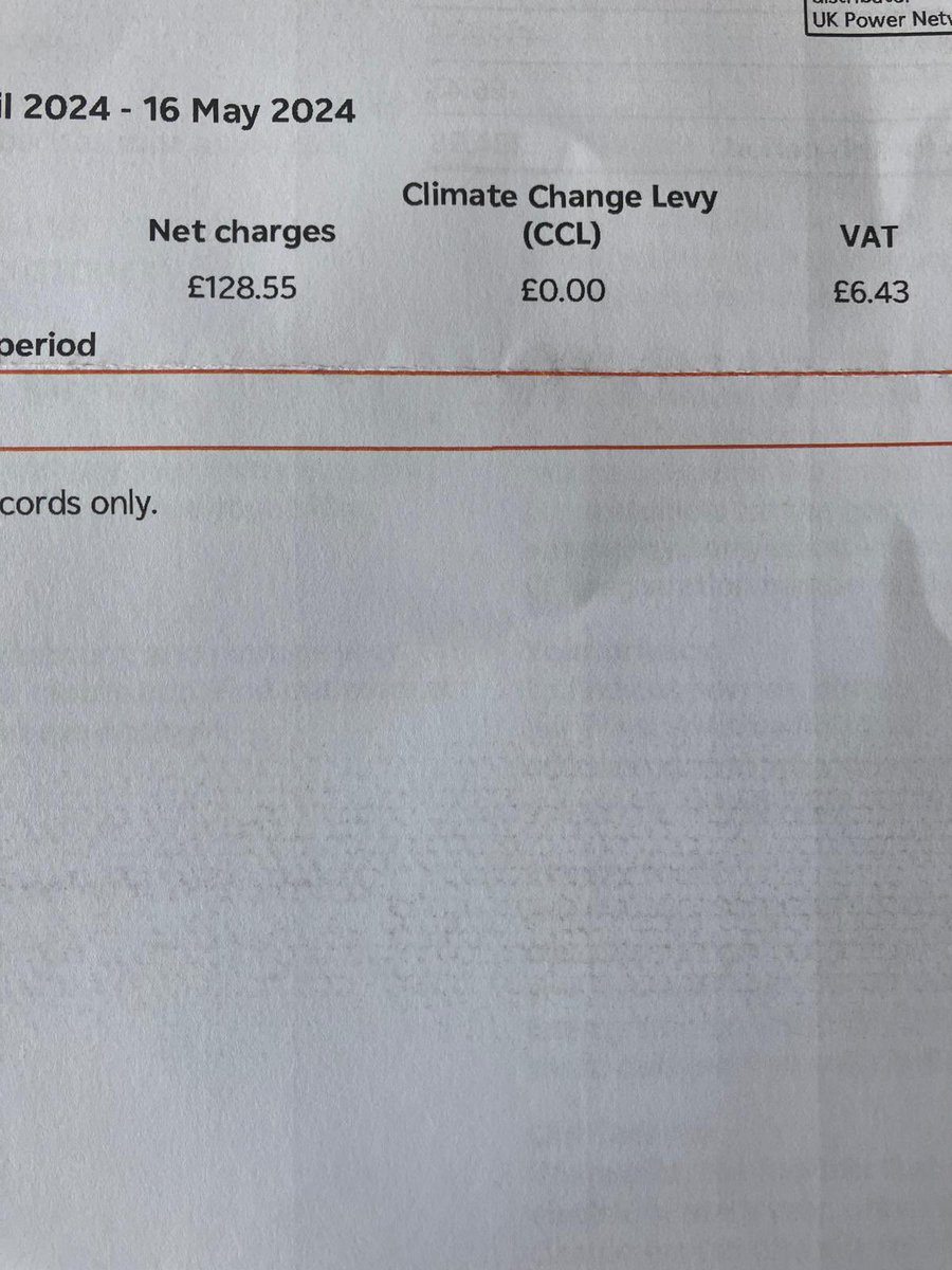 DarrenPlymouth's tweet photo. On a UK business electric bill from EDF.
Climate Change Levy (CCL). https://t.co/DUq2ZoaLr7