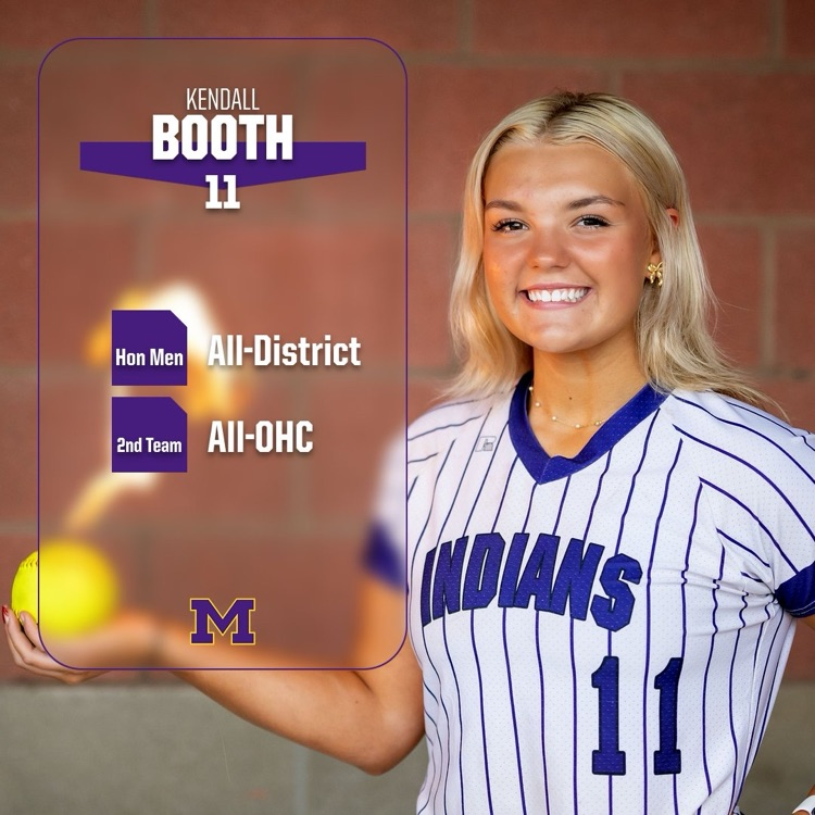 The OHSFSCA released their All-Ohio teams, Addie DeLong earned 1st Team honors! Mechanicsburg Softball had seven lady Indians receive various postseason awards for the 2024 season!