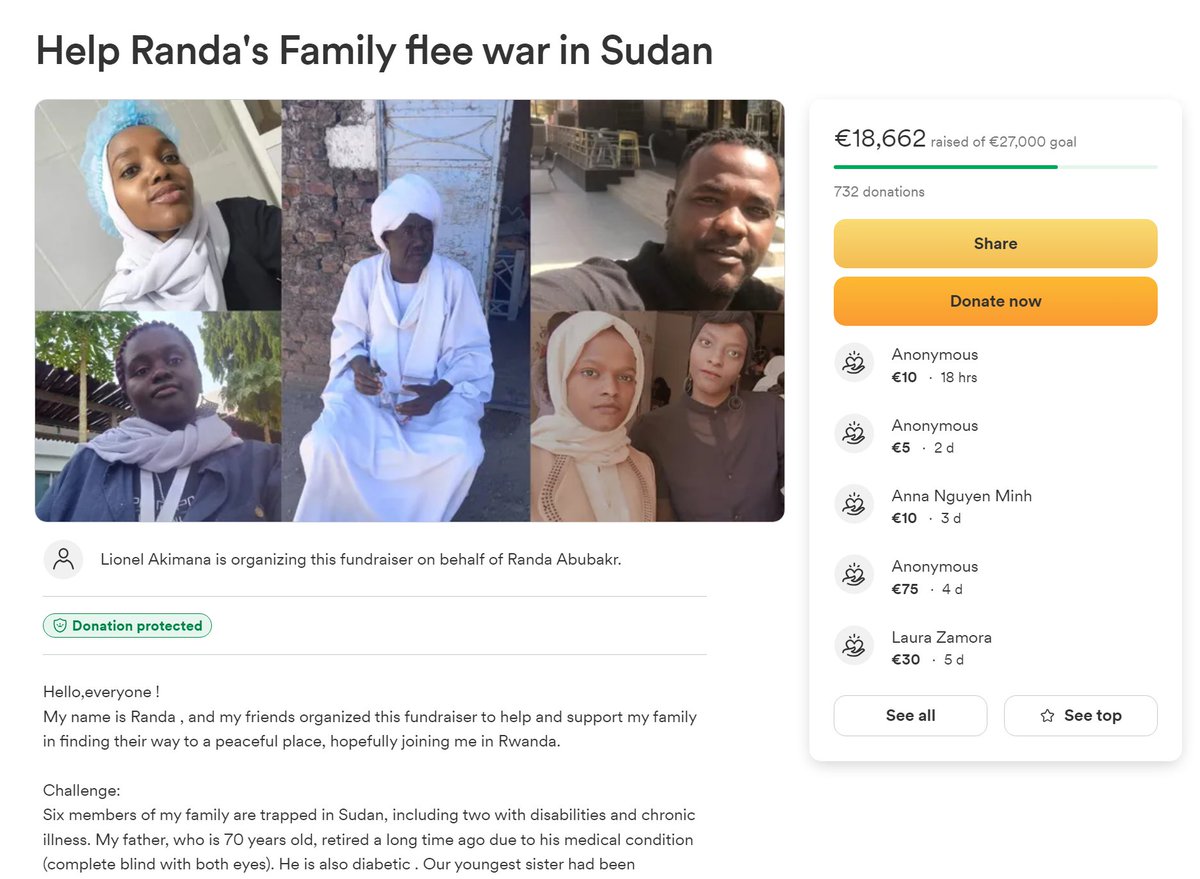 plazynoodles's tweet photo. PLEASE SPREAD THIS THEY HAVE A LITTLE OVER A WEEK TO MEET THIS GOAL #KeepEyesOnSudan https://t.co/E6vH8lX6yd https://t.co/k4Y1HlHhZh