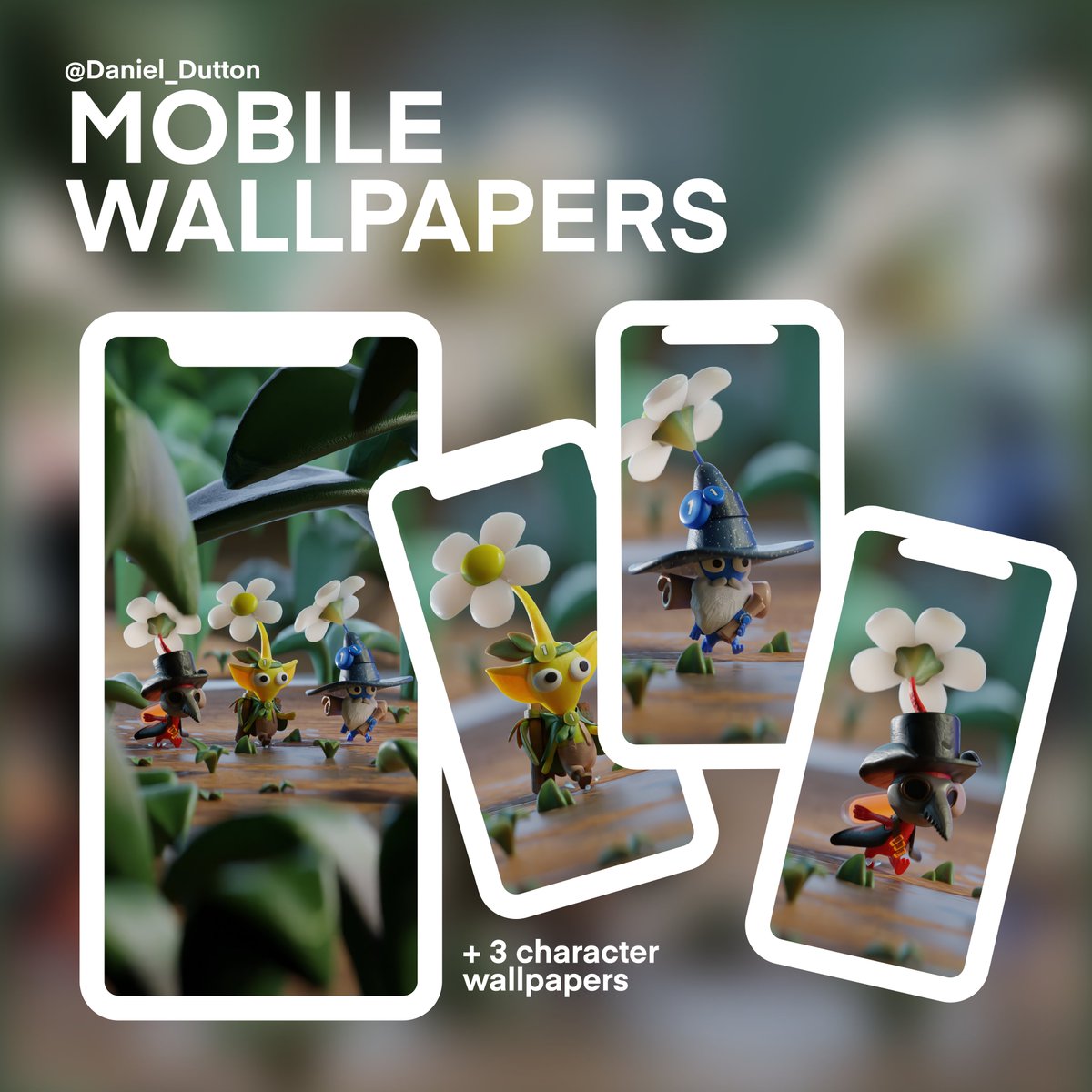 Daniel_Dutton's tweet photo. Downloadable wallpapers of my Pikmin adventures piece are now up on Ko-Fi! Any donations are welcome as they are £0 rn! (1/2) https://t.co/LIgRzAEQ1J