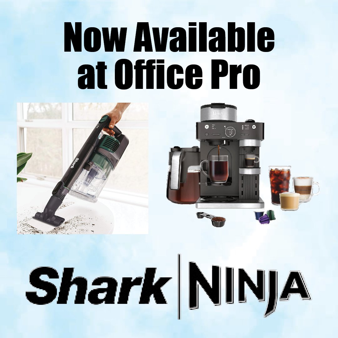 Introducing 2 new brands available at Office Pro! Ninja air fryers, coffee machines, blenders &amp; juicers along with Shark Vacuums set to keep your floors &amp; kitchens running smoothly at home or office. SHOP NOW! shopofficeonline.com/app/capricorn?…
#vacuum #blender #westperth #mitchellontario