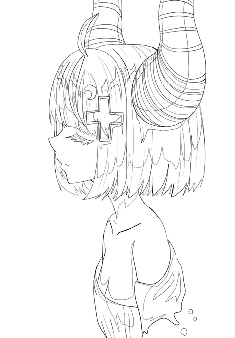 今描いてるやつ 