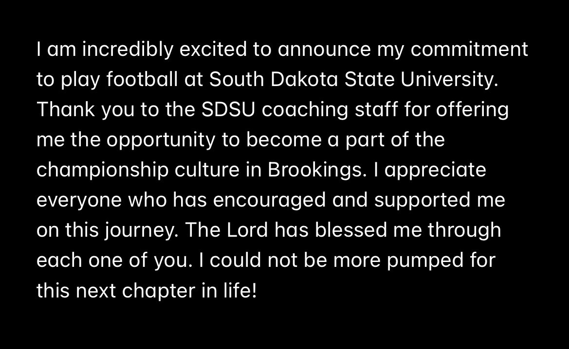 Owen Eshelman (@owenesh) on Twitter photo Committed! 🔵🟡#GoJacks
@SDSURogers3 <a href="/dfreund7/">Danny Freund</a> @CoachMeyersSDSU <a href="/GoJacksFB/">SDSU Football</a> <a href="/NNCoachJones/">Justin Jones</a> <a href="/QBCoachMoore/">Rocky Moore, M.Ed</a> <a href="/QBC_DFW/">QB Country-DFW</a> Committed! 🔵🟡#GoJacks
@SDSURogers3 <a href="/dfreund7/">Danny Freund</a> @CoachMeyersSDSU <a href="/GoJacksFB/">SDSU Football</a> <a href="/NNCoachJones/">Justin Jones</a> <a href="/QBCoachMoore/">Rocky Moore, M.Ed</a> <a href="/QBC_DFW/">QB Country-DFW</a>