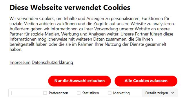 Wrdlbrmpfd_Wrdl's tweet image. Hat eigentlich schon ein #Ökonom berechnet wie viel Produktivität verloren geht und damit volkwitschaftlicher Schaden entsteht, weil man bei jeder #Webseite die #Cookies auswählen muss?