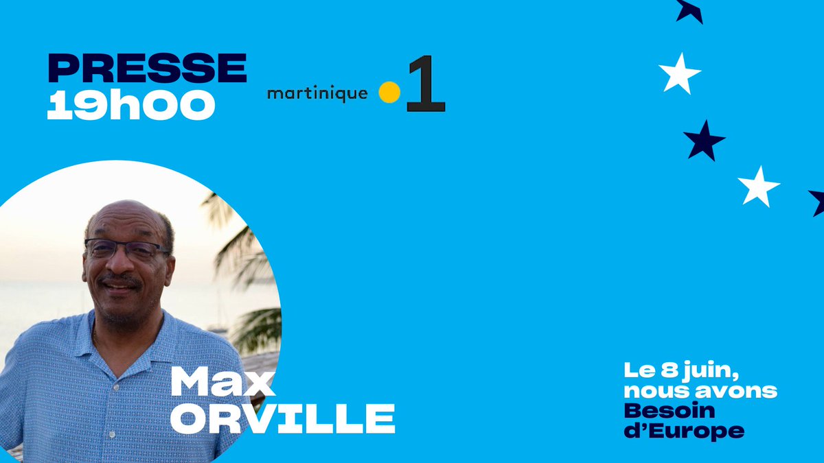 🎥On se retrouve ce soir à 19h pour le journal télévisé de <a href="/Martiniquela1e/">Martiniquela1ère</a>.