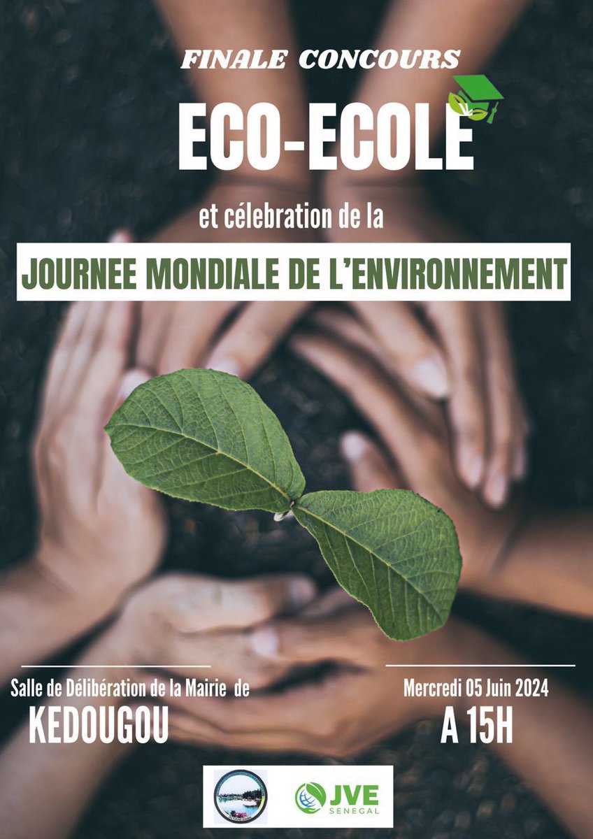 SissokoBanaS's tweet photo. A #Kedougou, se tiendra ce 05 juin 2024, la finale du Concours Eco-Ecole. Ce concours qui est une tribune populaire d’expression libre, est organisé par l’Association Initiative Citoyenne pour la protection du Fleuve Gambie #ICPFG avec l’appui de #JVE🇸🇳.
#WorldEnvironmentDay https://t.co/62xgIqfSup