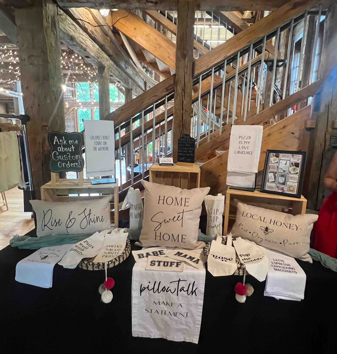 Be sure to check out Pillow Talk by Catie. Pillowtalk By Catie Custom designs are an option!!