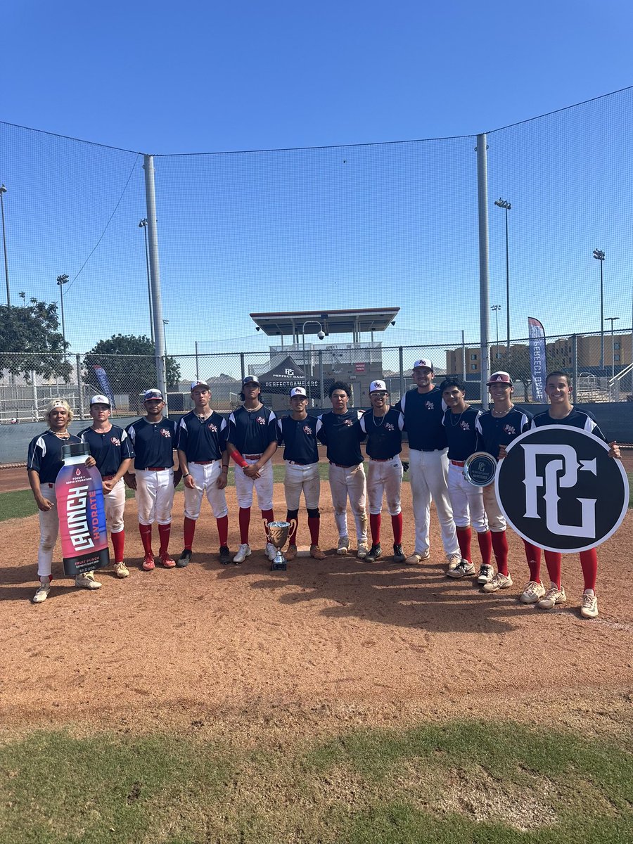 PG_FourCorners's tweet photo. 2024 18U @PerfectGameUSA Summer Kickoff 🏜️⚾️
🥇 Champions: Scottsdale Dirtbags 2025s
🥈 Finalists: 17U Red
🏅 MVPitcher: Austin Cushman
🏅MVP: Luke Santarius https://t.co/fm9XLUoizY
