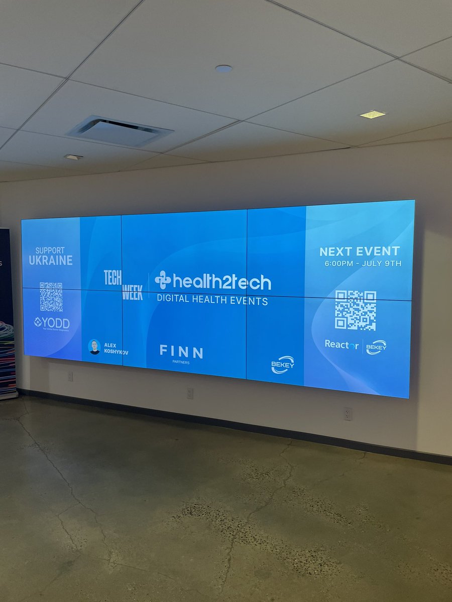 AlexKoshykov's tweet photo. #Health2Tech is starting soon! @Techweek_ #nytechweek https://t.co/tKQ7g3RDDJ