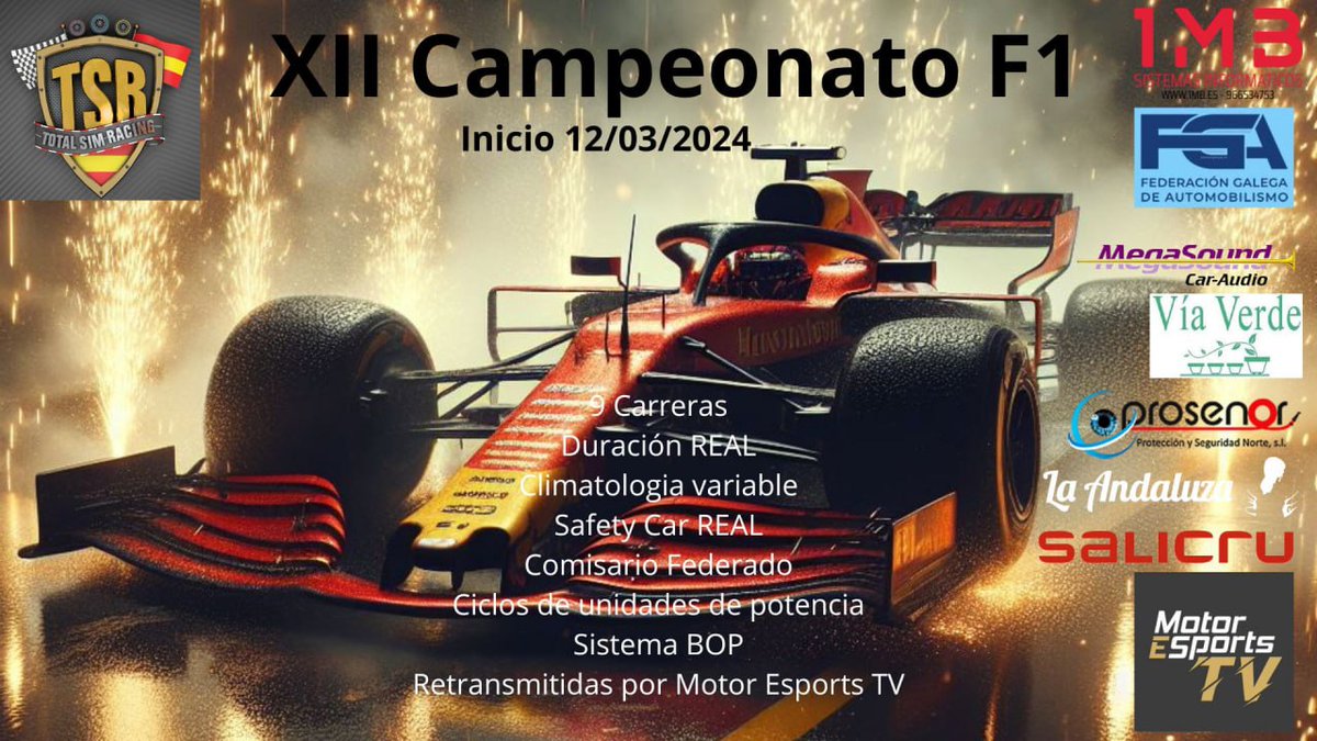 MotorEsportsTV's tweet photo. Esta noche volvemos
con la #F1Virtual 🏁
de la mano de
@TSRSimRacing
nos vamos a #Imola
22:00h en #YouTube ! 👇
https://t.co/ND49Eyirje 📺
Casters:
@gabriperezTV
@aronmoreno_
Patrocinan:
@SRPsimracingpro
@customcockpits
#1MB
@iovaluetech
@simufy https://t.co/mWvV0B0iUr