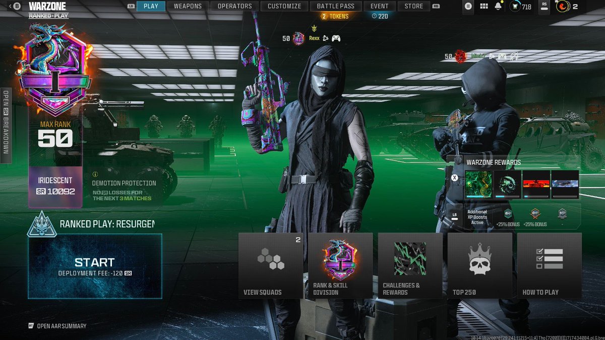 Under a week, back to back Iridescent seasons. My Warzone arc may peak higher than my career as a professional EASPORTNHL Content Creator / Streaming man. 💦