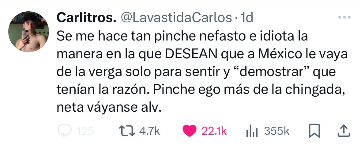 ximenajms's tweet photo. Me caga la gente pendejita, espero y reflexionen sus mamadas que comparten y dejen de querer sentirse superiores por estar con un partido político. https://t.co/oX6wclwGWR