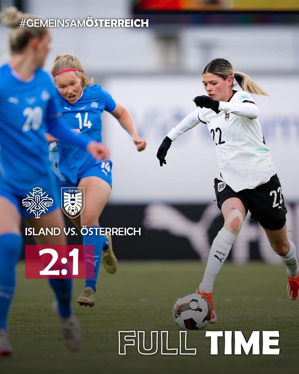 oefb1904's tweet photo. Wir müssen die Heimreise leider ohne Punkte antreten... 😕
__________
FT | 🇮🇸 2:1 🇦🇹 | #GemeinsamÖSTERREICH #ISLAUT https://t.co/aqchBHs7Nk