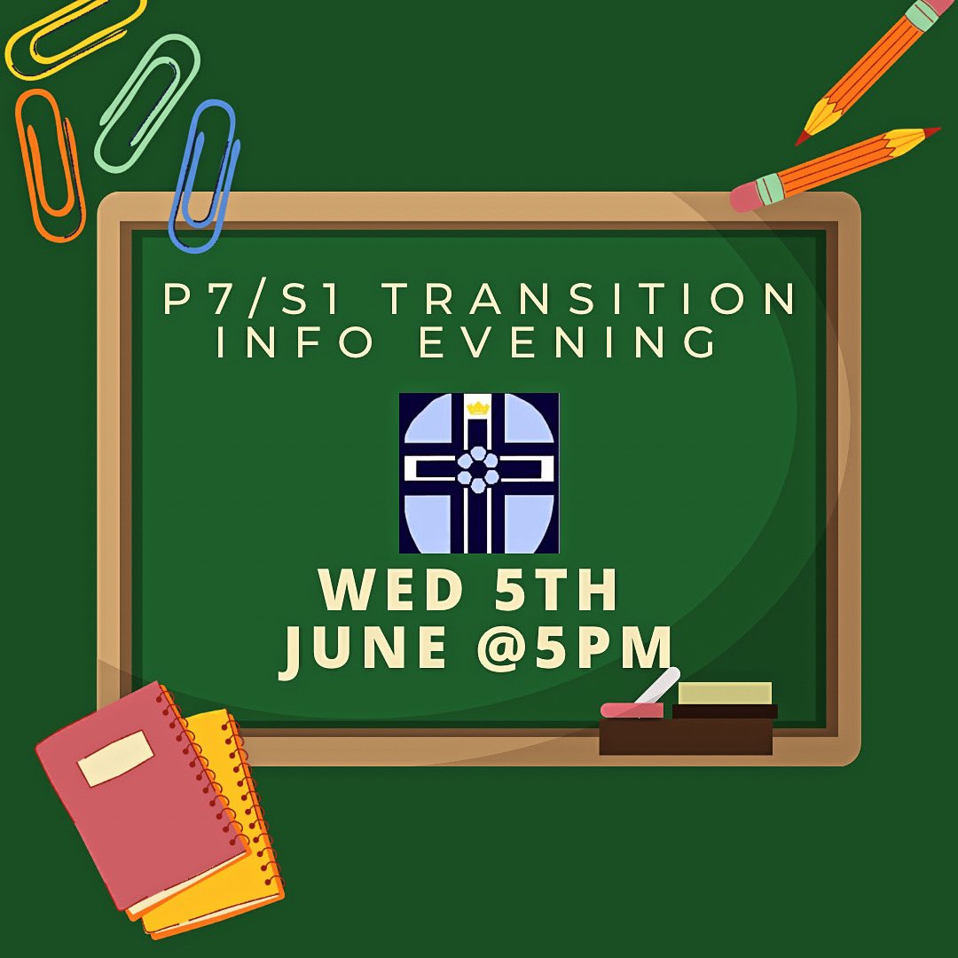ndhs1's tweet photo. 📚💫  We look forward to welcoming the Parents and Carers of our new P7/S1 tomorrow evening at 5pm for our Transition Info evening. #beliefperseverancerespect #loveandambition https://t.co/5tUVxGFTzA