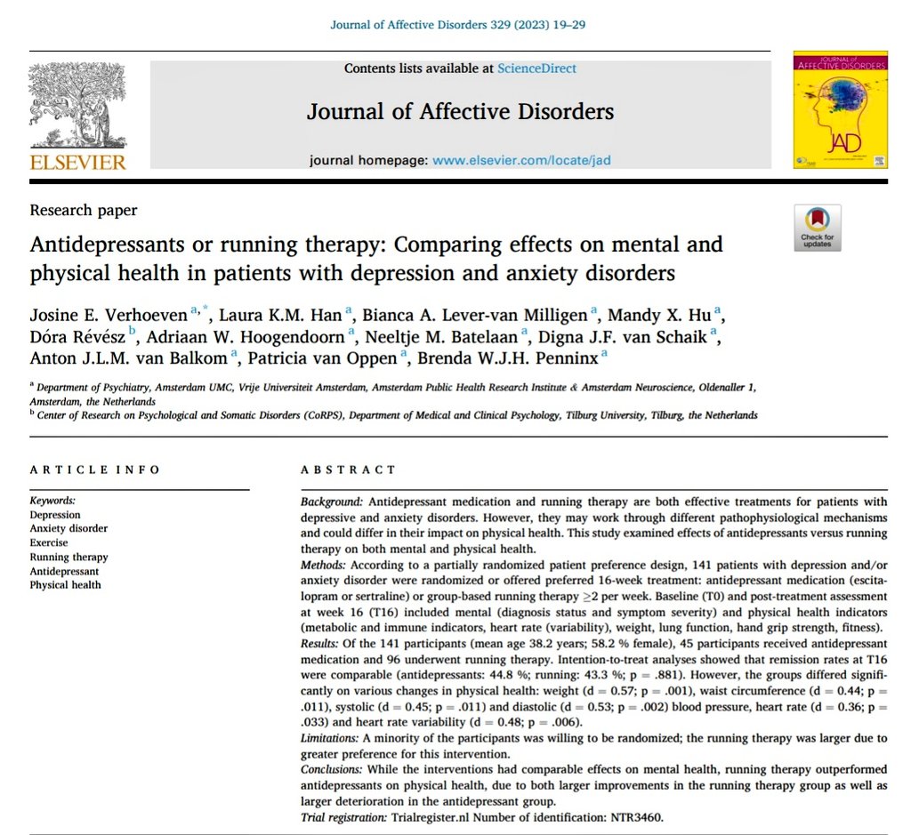 Salir a correr 🏃‍♂️ ✅👌es más eficaz que tomar antidepresivos 💊 contra la ansiedad y la depresión... #running #runningmotivation #runninglife #runningcommunity