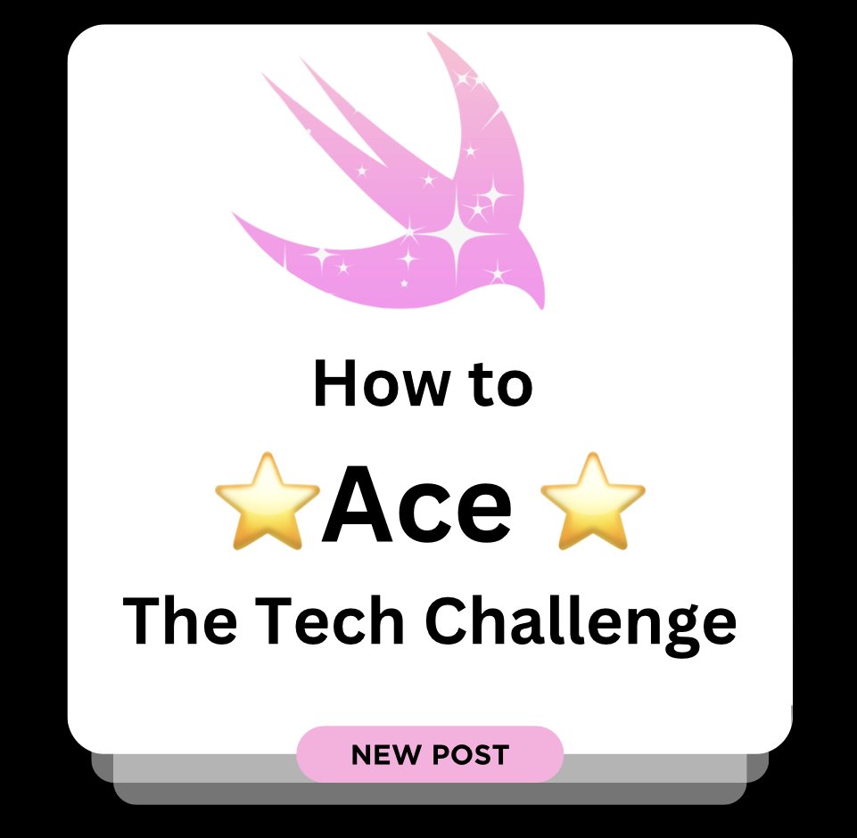 CodingWithVera's tweet photo. Want to ace your technical challenge? ⭐️
Check out this article: How to Pass a Technical Interview Challenge 👉https://t.co/Ecr8OyjunF

#softwareengineer #techinterview #techchallenge #softwareinterview #iosdev #mobiledev https://t.co/ML2nuAS3q8