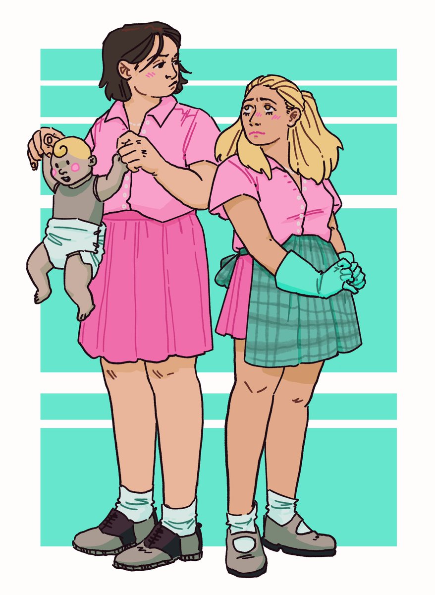 daggercherub's tweet photo. In honor of pride month a redraw I forgot to do this fall,,, my art style has changed so much :O
2021, 2022, &amp; 2024 https://t.co/kRU8N46dNT