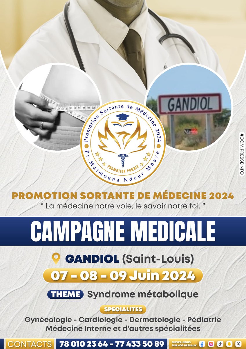 Prosmed2024's tweet photo. Hello tout le monde✨, la promotion Phœnix vous invite à sa première campagne médicale ❤️ à Gandiol (Saint-Louis). Venez nombreux 😁 🎉

#prosmed2k24💥 https://t.co/vsUT8sQf2f