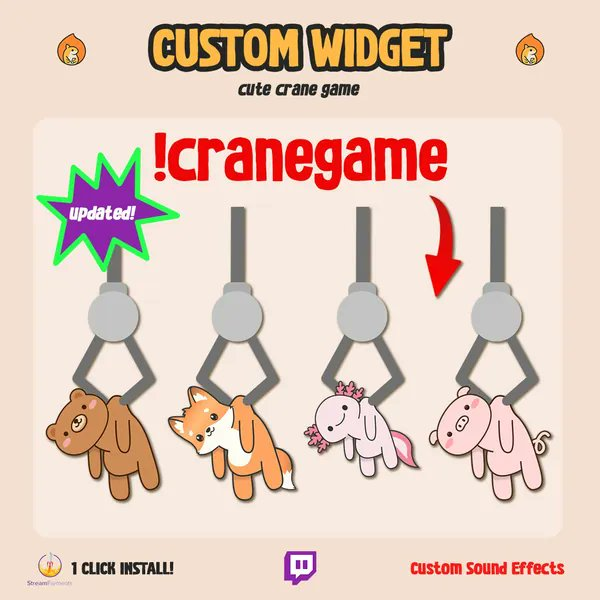 MiYumeChu's tweet photo. 🎁 I just received Custom Chat Widget Claw Game from Anonymous via Throne! 

🌸Thank chuuu for the gift! I will cherish it! ❤︎ 

───── ᓚᘏᗢ ─────
#Wishlist #Throne
https://t.co/Mgl8QQKPfw https://t.co/nPL7dilLbU