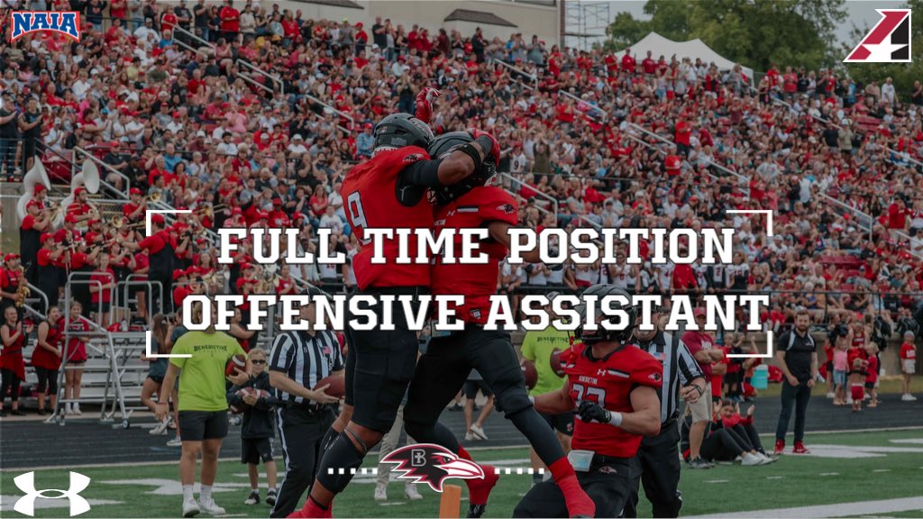 We are hiring a full time position coach to coach either the Tight Ends or Running Backs. Apply with the link below 

Apply: recruiting.paylocity.com/recruiting/job…