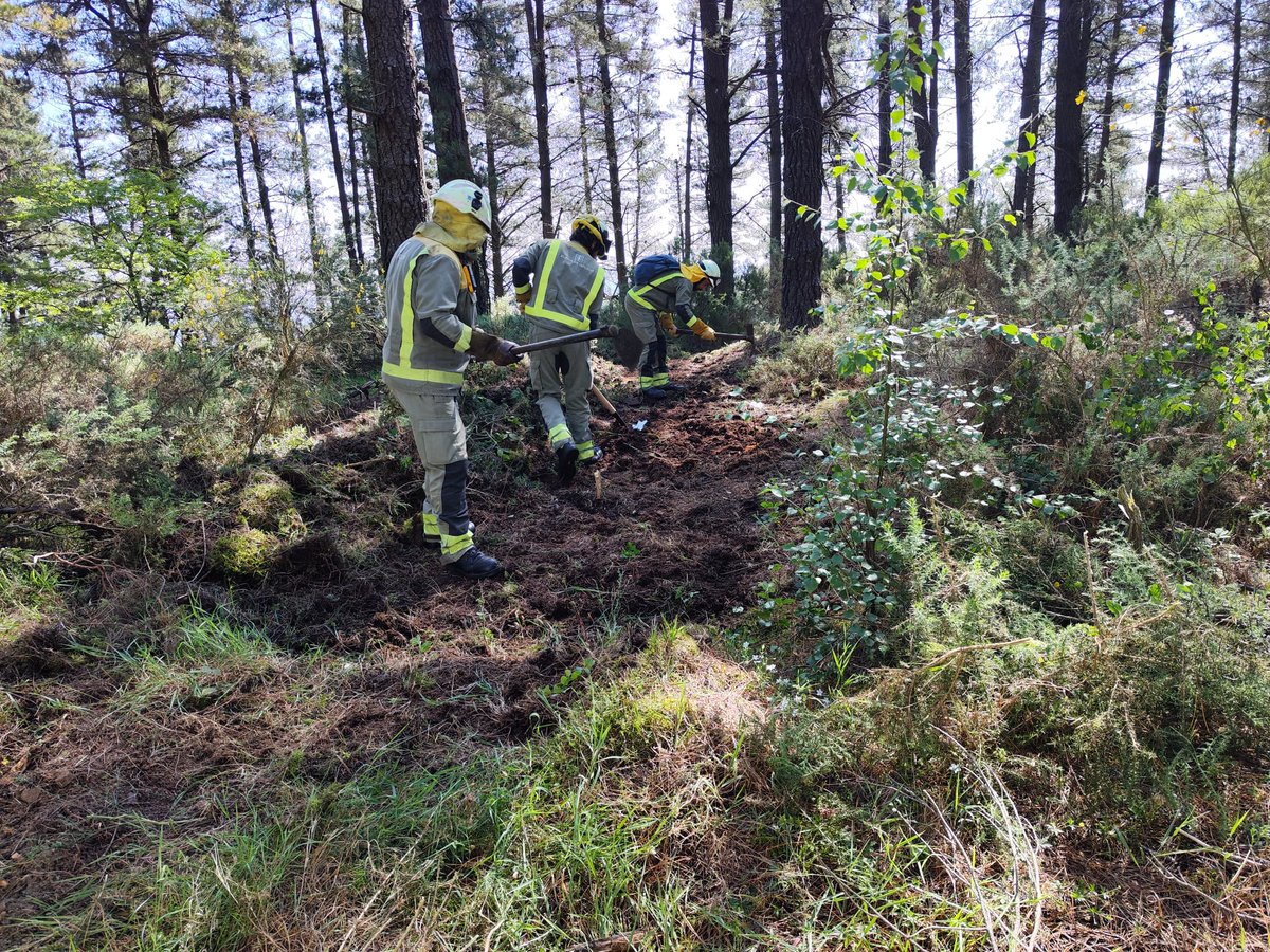 UGTForestaisGZ's tweet photo. Xornada de simulacro, estrutura #SEMOP, comunicacións e #XeoCodeLite
Formación continua pola seguridade e a eficacia do #SPIF
Liña de corte manual, manobra de autoprotección, coordinación con equipos #EPRIF @BrifLaza 
#AxentesAmbientais 👮👮‍♀️🚔
#BBFF 🛻🚒 @BBFFugtGALICIA 
#PT https://t.co/RJ5xvu71qD