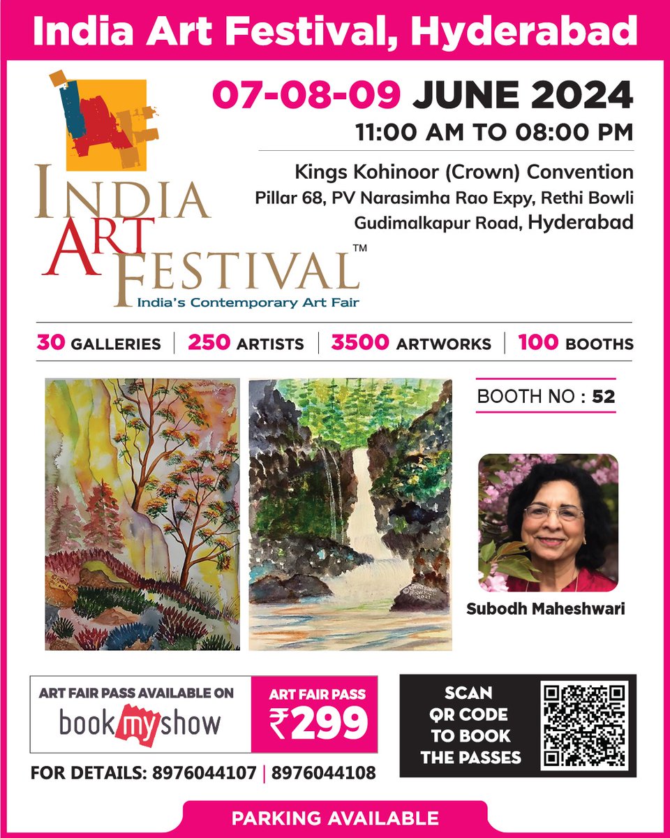 subodhstudio2's tweet photo. I am pleased to be showcasing my art at the India Art Festival in Hyderabad, India from June 7-9, 2024! If you know anyone from Hyderabad, please send them this link: https://t.co/kfHMvPf3qA #indianartist #subodhfineartstudio #artnews #ArtFestival #Hyderabad https://t.co/Zfe2rdJMS7